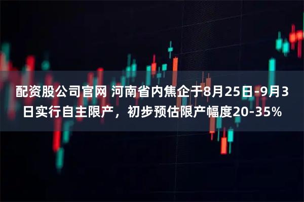 配资股公司官网 河南省内焦企于8月25日-9月3日实行自主限产，初步预估限产幅度20-35%