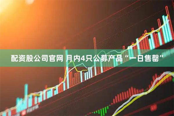 配资股公司官网 月内4只公募产品“一日售罄”