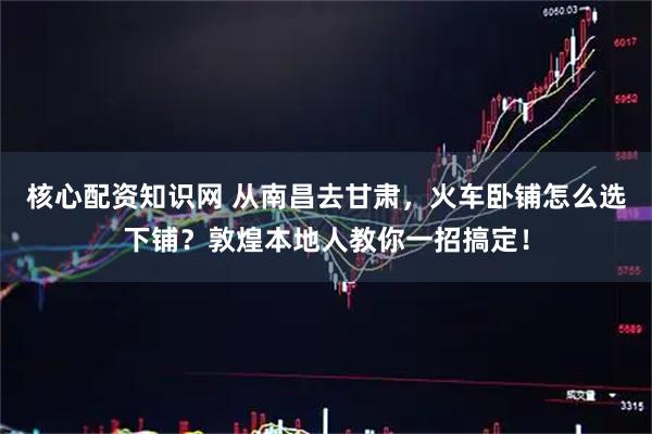 核心配资知识网 从南昌去甘肃，火车卧铺怎么选下铺？敦煌本地人教你一招搞定！